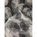Blumenmuster Jacquard aus Polyester-Baumwolle